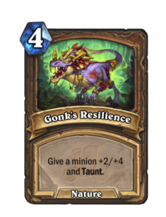 Карта Hearthstone «Стойкость Гонка»