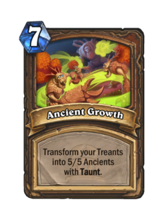 Карта Hearthstone «Рост древ»