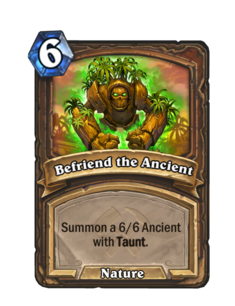 Карта Hearthstone «Подружиться с древом»