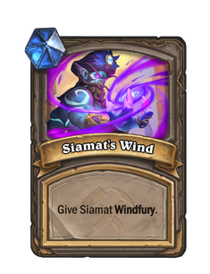 Карта Hearthstone «Ветер Сиамата»