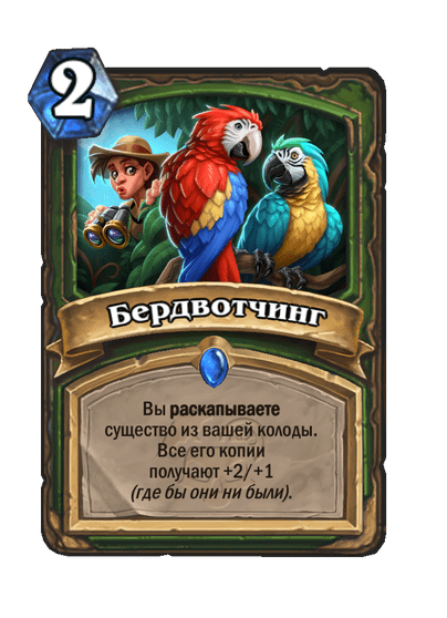 Карта Hearthstone «Бердвотчинг»