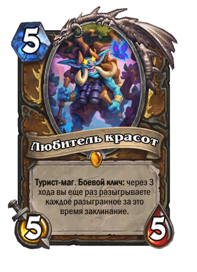 Карта Hearthstone «Любитель красот»