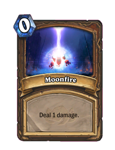 Карта Hearthstone «Лунный огонь»