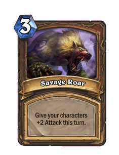 Карта Hearthstone «Дикий рев»