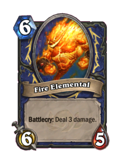 Карта Hearthstone «Элементаль огня»