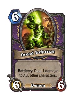 Карта Hearthstone «Жуткий инфернал»
