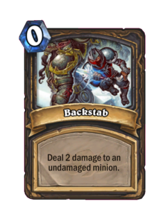 Карта Hearthstone «Удар в спину»