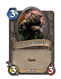 Карта Hearthstone «Гризли-сталемех»