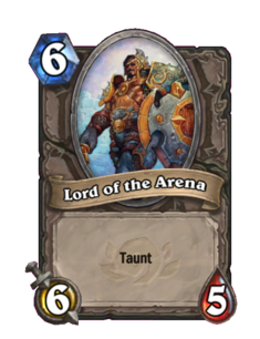 Карта Hearthstone «Повелитель арены»