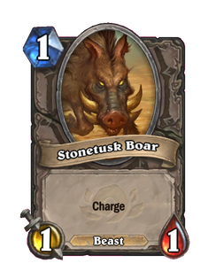 Карта Hearthstone «Вепрь-камнеклык»