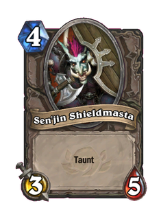 Карта Hearthstone «Щитоносец Сен'джин»
