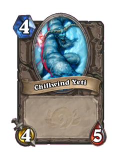 Карта Hearthstone «Морозный йети»