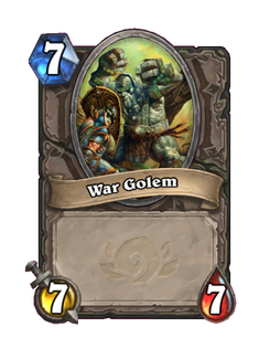 Карта Hearthstone «Боевой голем»
