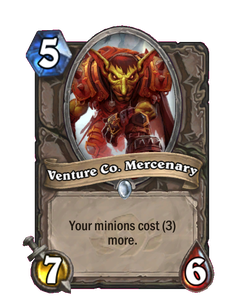Карта Hearthstone «Алчный наемник»
