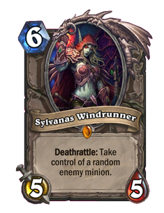 Карта Hearthstone «Сильвана Ветрокрылая»