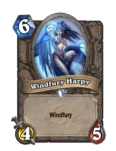 Карта Hearthstone «Неистовая гарпия»