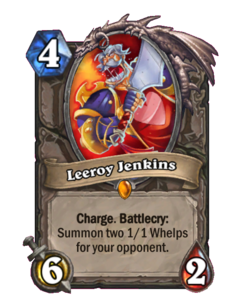 Карта Hearthstone «Лирой Дженкинс»