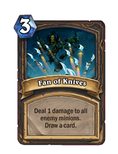 Карта Hearthstone «Веер клинков»