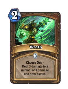 Карта Hearthstone «Гнев»