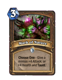 Карта Hearthstone «Знак природы»
