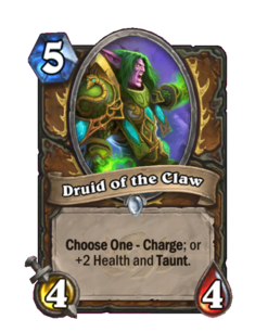 Карта Hearthstone «Друид когтя»