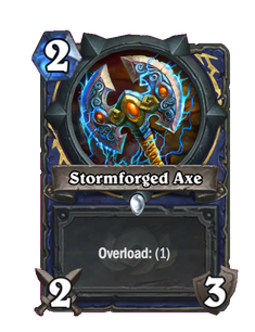 Карта Hearthstone «Топор бури»