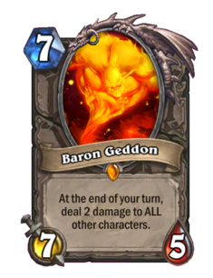 Карта Hearthstone «Барон Геддон»
