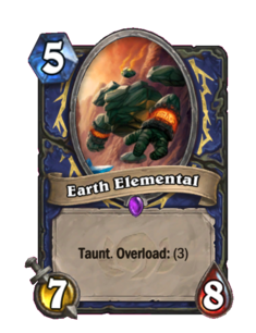 Карта Hearthstone «Элементаль земли»