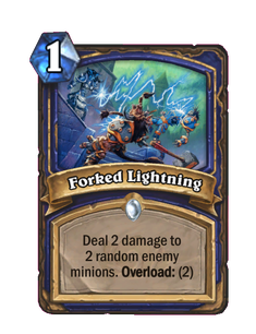 Карта Hearthstone «Раздвоенная молния»