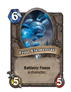 Карта Hearthstone «Ледяной элементаль»