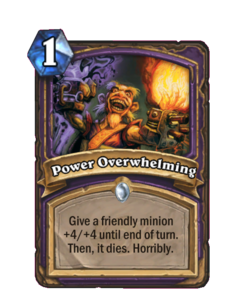 Карта Hearthstone «Переполняющая мощь»