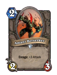 Карта Hearthstone «Аманийский берсерк»