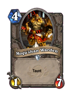 Карта Hearthstone «Стражник Могу'шан»