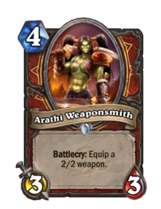 Карта Hearthstone «Оружейница Арати»