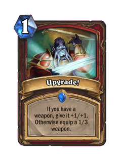 Карта Hearthstone «Улучшение»