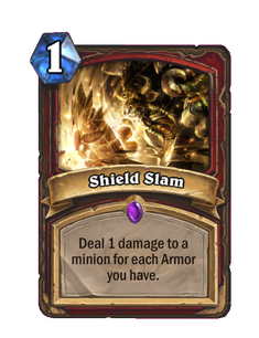 Карта Hearthstone «Мощный удар щитом»