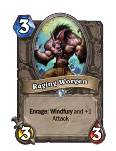 Карта Hearthstone «Разъяренный ворген»