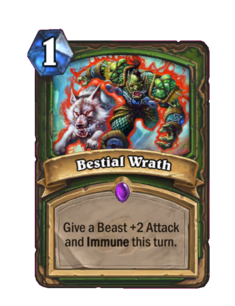 Карта Hearthstone «Звериный гнев»
