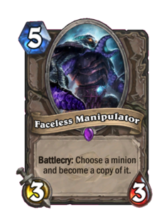 Карта Hearthstone «Безликий манипулятор»