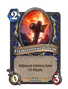 Карта Hearthstone «Тотем языка пламени»
