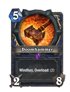 Карта Hearthstone «Молот Рока»