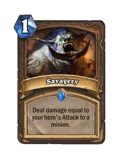 Карта Hearthstone «Дикость»