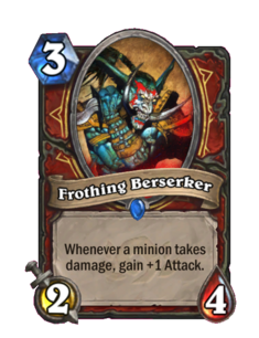 Карта Hearthstone «Разъяренный берсерк»