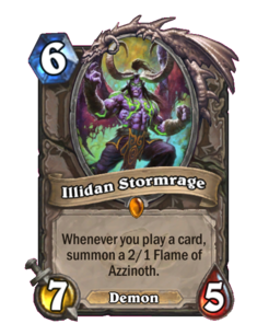 Карта Hearthstone «Иллидан»