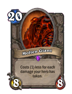 Карта Hearthstone «Огненный великан»