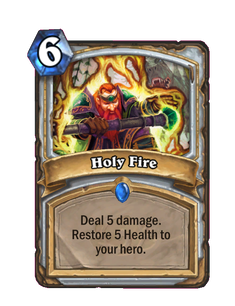 Карта Hearthstone «Священный огонь»