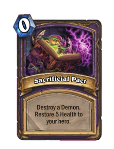 Карта Hearthstone «Жертвенный договор»