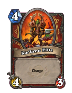 Карта Hearthstone «Кор'кронский воин»