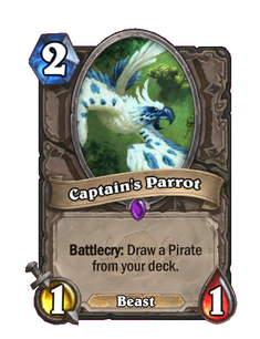 Карта Hearthstone «Попугай капитана»
