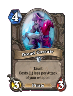 Карта Hearthstone «Жуткий корсар»